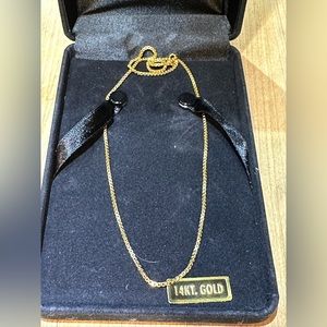 14k gold chain, 18”